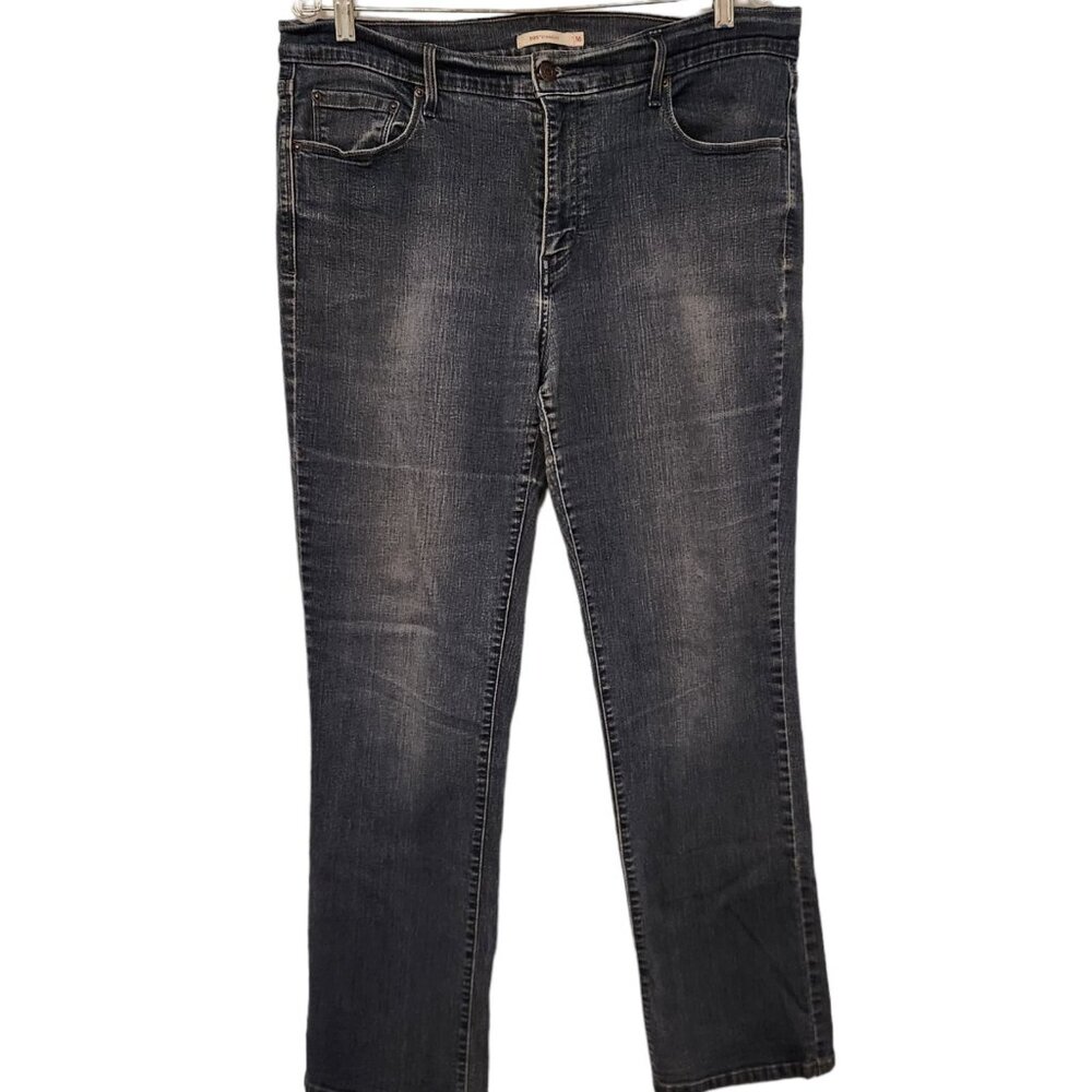 Levi's 505 Straight Leg‎ Jeans Blue Regular Fit Premium Denim Womens 16M